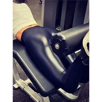 PU翹臀不掉襠無痕薄款四面彈皮褲