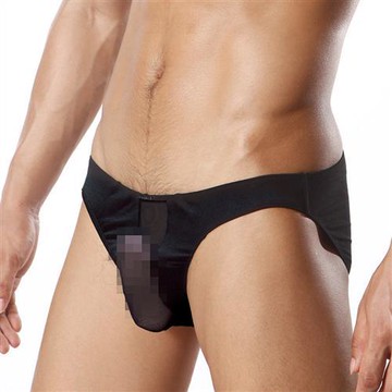 TIKU 梯酷 ~ 透氣網料 性感透氣三角男內褲 -黑 (BP1720)