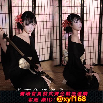{可打統編 保固一年}神明少女影樓新款和服改良日式黑道正裝千金傳統寫真服旅攝影浴衣