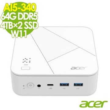 Acer 宏碁 Revo Box RB102 AMD迷你電腦 (AI5-340/64G/4TB SSD+4TB SSD/W11)