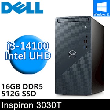 DELL Inspiron 3030T-R1308BTW-SP1(i3-14100/16G/512G SSD/W11)特仕版
