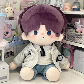 臺灣出貨 40cm娃衣 A豆日記娃衣棉花娃娃坐姿衣服 40cm娃衣帥氣公仔套裝 40cm棉花娃娃衣服 娃娃裝