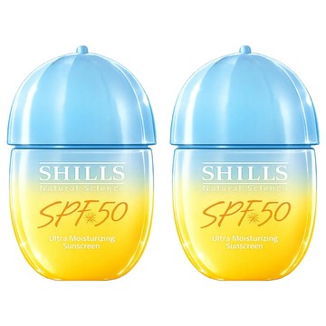 SHILLS 舒兒絲 很耐曬超清爽水感UV防曬乳 潤色型 SPF50  2件  40ml