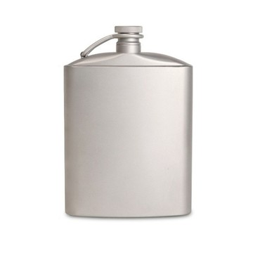 TEMPEST 純鈦酒壺 附漏斗 260ml 圓酒壺 酒壺 便捷迷你壺 隨身扁酒壺 便攜酒壺 酒壺瓶 酒瓶 酒壺