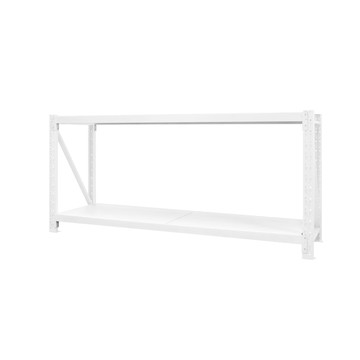 [佳格倉儲]輕型工作桌 | 深50x寬150x高80 (共2層) 白 | DIY組裝商品