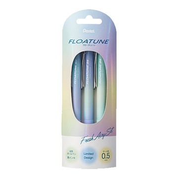 飛龍Pentel按壓式輕滑鋼珠筆限定版3入組/BZN205AD1-3A/清新/0.5mm