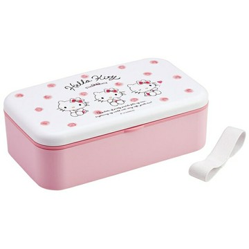 小禮堂 Skater Sanrio 三麗鷗 便當盒附餐具組 1000ml PLB10SF (粉白動作款)