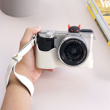 耐影相機包適用于索尼A6000 a6100 a6300 a6400微單底座皮套手繩 d7251