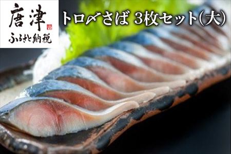 トロ〆さば 3枚セット(大) おさかな村 刺身 カルパッチョ