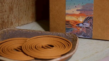 •奇蹟森林•香氛小圓香藍風鈴