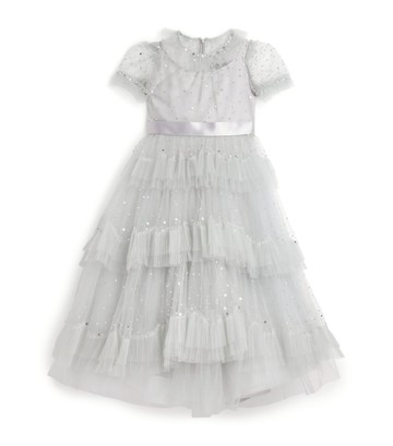 Jenny Packham Kids Tulle Teardrop Dress