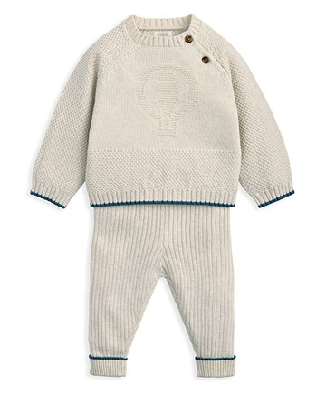 雲海的冒險-針織長袖套裝6-9m