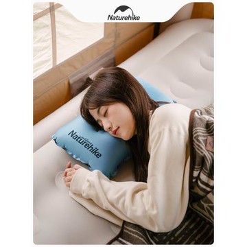 NH戶外充氣枕頭辦公室午睡趴枕腰靠枕靠加厚便攜旅行枕自動充氣枕