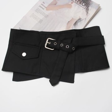 腰封女外搭裝飾連衣裙配裙子毛衣襯衫時尚百搭造型收腰黑色寬腰帶