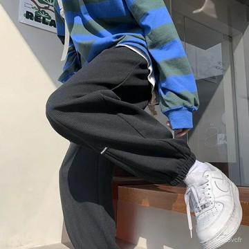 休閒長褲男【M-3XL】束腳褲男士 春季秋季韓版日係長褲哈倫褲休閒褲 學生運動褲百搭寬鬆 薄款褲子 褲子加厚運動長褲