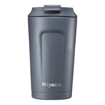 MiyAco 米雅可 品味316不銹鋼真空咖啡隨行杯 380ml  水泥灰  1個
