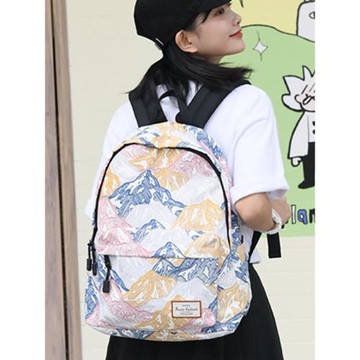 雙肩包女夏旅行大學生防水可愛花里胡哨的彩色原創小眾冷門不撞款