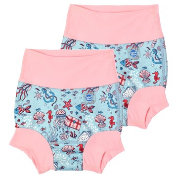 Splash About Happy Nappy 全新3D游泳尿布褲 Hidden Treasure 男女通用 1~2歲  XL  2件
