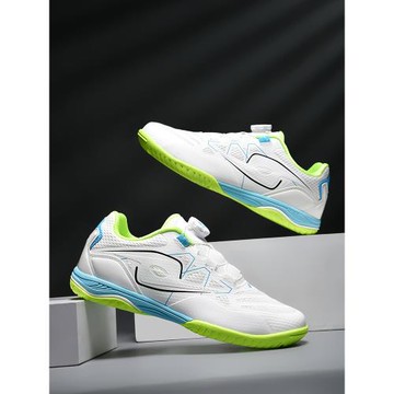 免系帶專業乒乓球鞋網面透氣訓練鞋防滑減震男女同款旋轉扣運動鞋