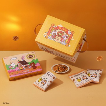 大武山牧場 LINE FRIENDS 馬上富翁小鬆餅禮盒