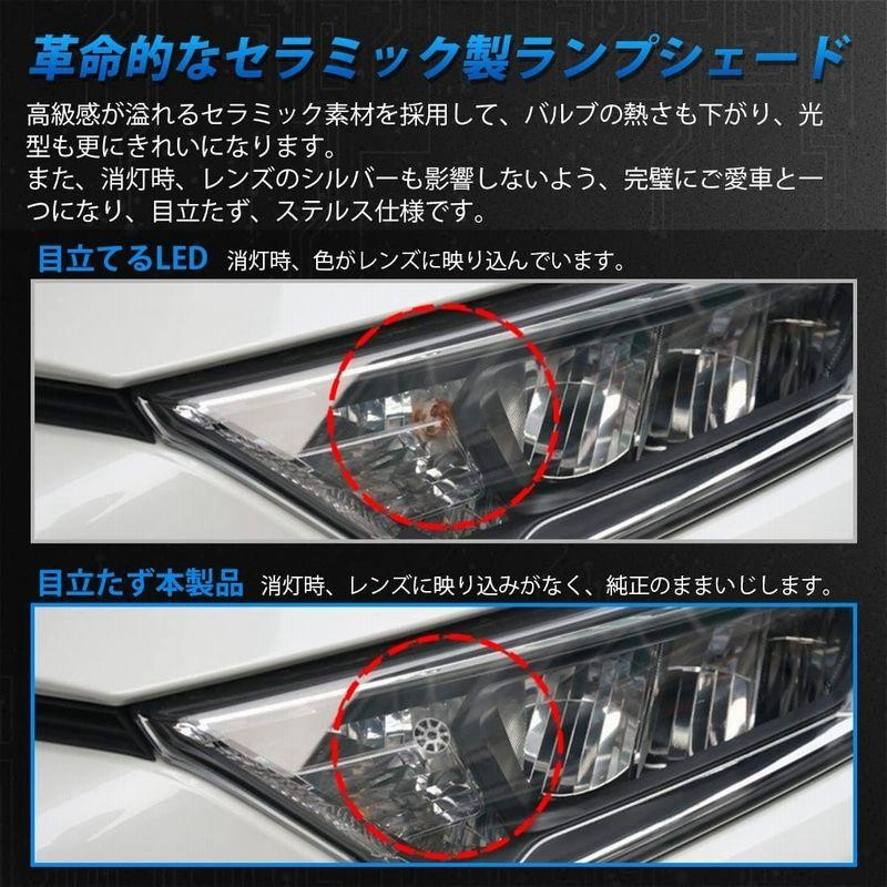 ライト 車検対応 セラミック 放熱性抜群 2個 耐久性アップ 白 8000K ホワイト 『1年保証』 | westavenue.be