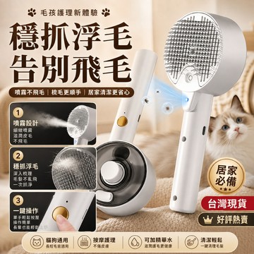 限時下殺📣除毛噴霧梳 寵物噴霧梳 寵物除毛梳 寵物清潔刷 貓咪除毛梳 寵物脫毛梳 寵物梳毛器 寵物浮毛梳 貓毛打薄梳