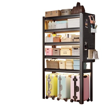 【居家生活Easy Buy】五層角鋼洞洞板架-40X90X183CM(角鋼架 五層架 洞洞板架)黑武士