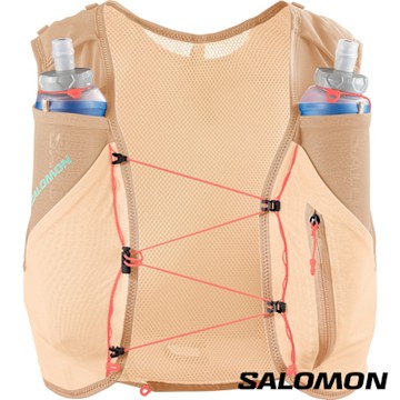Salomon ADV SKIN 5 GRADIENT 水袋背包組 棕/嫩桃粉/粉