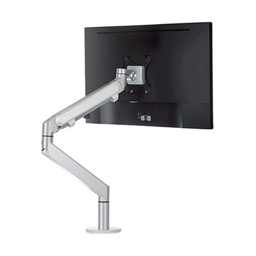 桌上型鋁合金三軸旋轉氣壓式螢幕支架 32吋 OZ-1 銀色 360度橫豎自由切換  1個