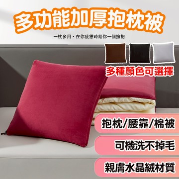 🔥隔日配🔥兩用型抱枕/棉被/軟裝/毯子/被子/靠墊/親膚水晶絨/保暖舒適腰靠/車用居家辦公用/外出棉被/現貨出清