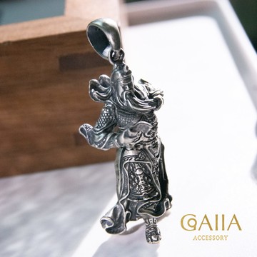 S925純銀吊墜。文財鎮守．關聖帝君 | TW