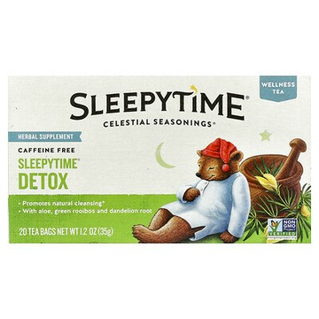 Celestial Seasonings, 健康茶，Sleepytime® 清體，無咖啡萃取，20 茶包，1.2 盎司（35 克）