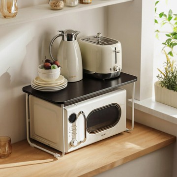 ??快速出貨?? 附發票 廚房置物架微波爐架子烤箱電飯煲收納支架家用臺面桌面多功能架子