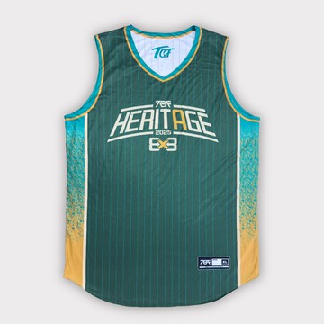 【TGF®】Heritage 3X3 雙面穿球衣 - 萊斯特姆翡翠綠