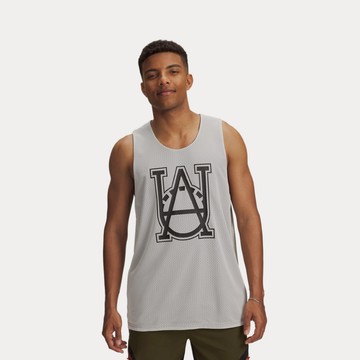 UA 男 Courtside 雙面籃球背心 人氣新品