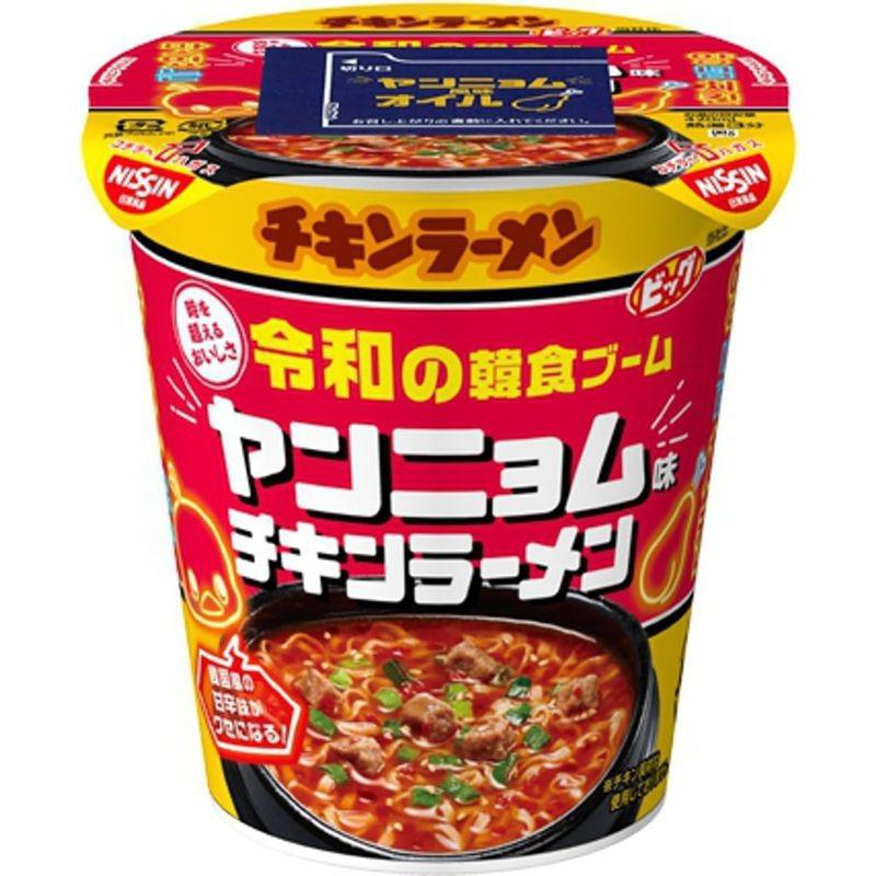 日清食品 日清チキンラーメンビッグカップ 令和の韓食ブーム ヤンニョム味 93g ×12個