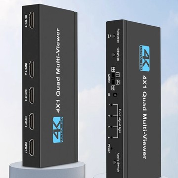 jsjhdmi四進一出 四畫面分割器 附遙控器 四屏同顯hdmi分割器 hdmi 4x1畫面分割