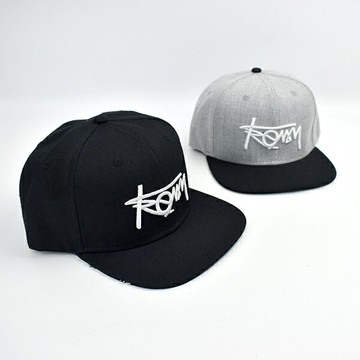 平沿帽 刺繡TREMY帽沿下滿版英字板帽【NH305】