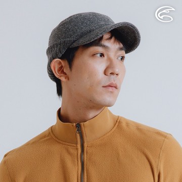 ADISI 羅紋反摺保暖軍帽 AH24143 灰色 (F)