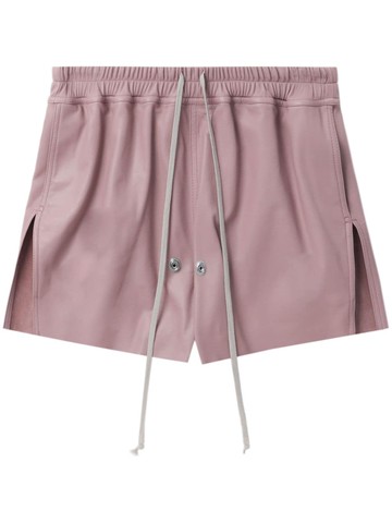 Rick Owens - Gabe leather shorts - women - Lamb Skin - 40 - Pink