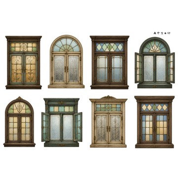 【9 月新品】20-150-0025 剪裁紙 幻想復古浪漫喫茶