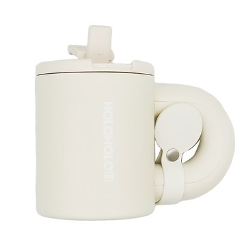 HOlOHOlO BAO CUP 不鏽鋼包包杯 380 ml  米白色  1個