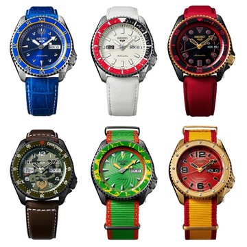 SEIKO 精工 5 Sports x 快打旋風 六入珍藏聯名錶 新年開運 送禮推薦-42.5mm_SK045