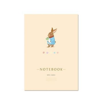 珠友Chuyu A4定頁筆記(方格)/兔子/NB-13041-01/297x210x3mm