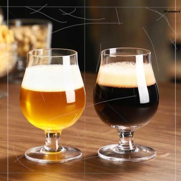 啤酒杯杯試精釀矮腳飲杯品鑒杯試酒杯聞香杯酒吧玻璃杯子酒館廠家
