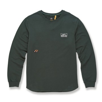 5th STREET｜山形｜男裝｜露營工具圖案長袖T恤｜綠色