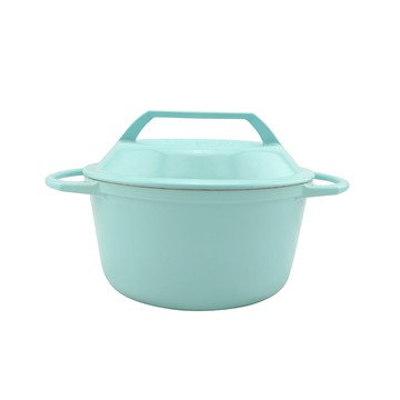 不鏽鋼琺瑯鍋18公分(深型)-薄荷綠