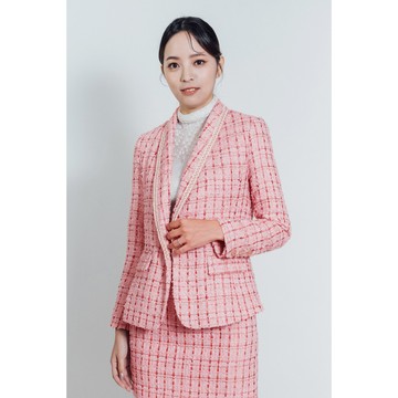 AVVJOY小香風格紋軟呢西裝外套｜時尚與經典兼具