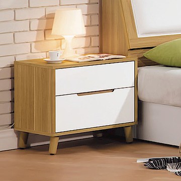 Boden-喬托1.8尺二抽床頭櫃/收納抽屜櫃-55x40x51cm