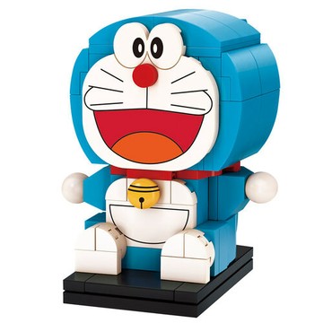 《哆啦A夢》哆啦A夢積木-招財貓大頭公仔 東喬精品百貨